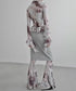 Sheer Flared Hem Shirt